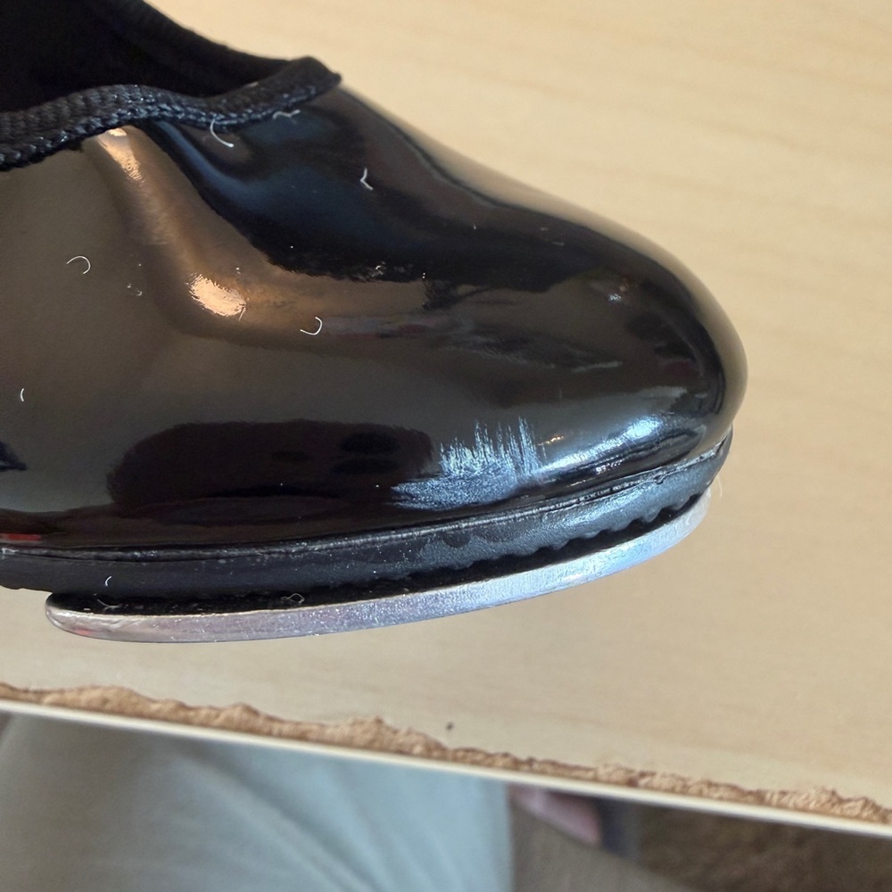 Dance Class Tap Shoes Little Girls Size 6.5 Maryjane Style Black G9 - Picture 10 of 10